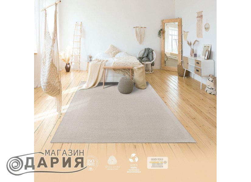 Тъкан вълнен килим Lana 8986-682 cream